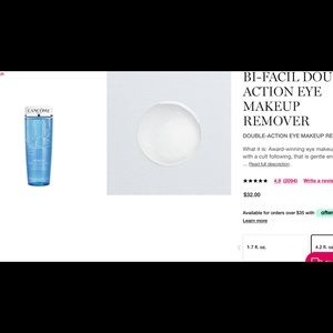 Lancome BI-FACIL double-action makeup remover